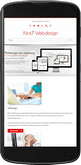 Smartphone Klick7 Webdesign