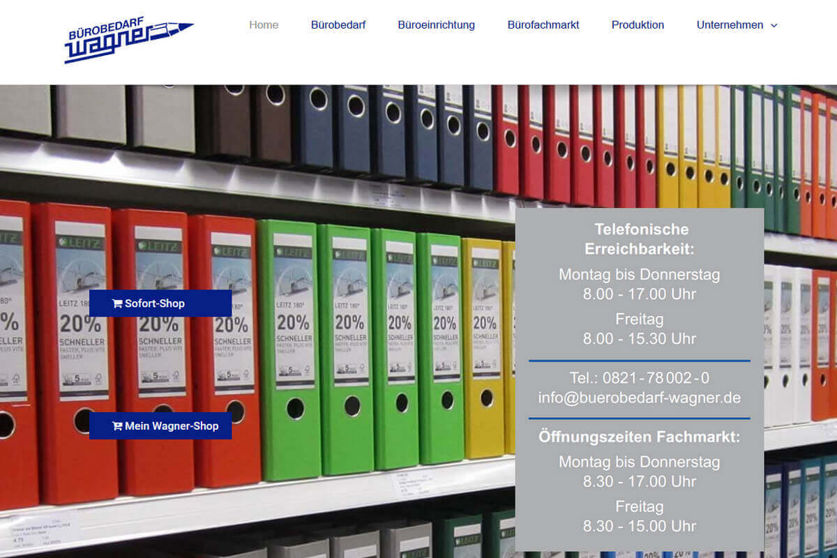 ReDesign Responsive Design Webauftritt BürobedarfBürobedarf in Friedberg
