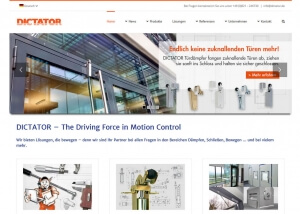 Webseite für Unternehmen DICTATOR Neusäß