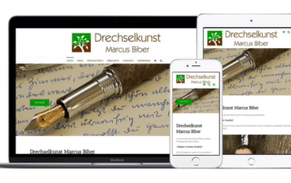 Webseite für Drechselkunst Biber in Ustersbach erstellt von Klick7 Webdesign
