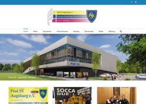 Webseite Sportverein PostSV Augsburg