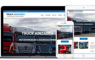 Webseite für Truck Ainzadeh in Gersthofen