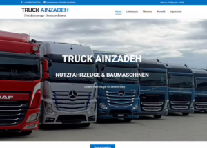 Webseite Wordpress Truck Ainzadeh Gersthofen