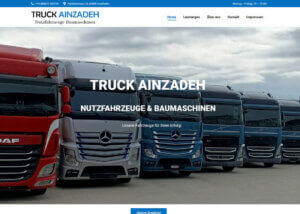 Webseite Wordpress Truck Ainzadeh Gersthofen