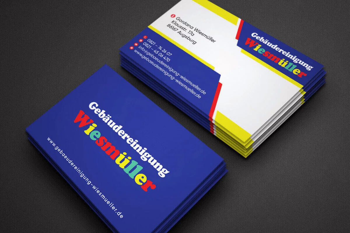 Visitenkarten Gebäudereinigung Augsburg