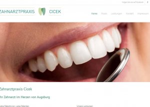 Webseite Zahnarzt Augsburg