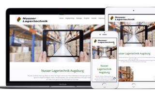 Homepage erstellt für Nusser Lagertechnik Augsburg